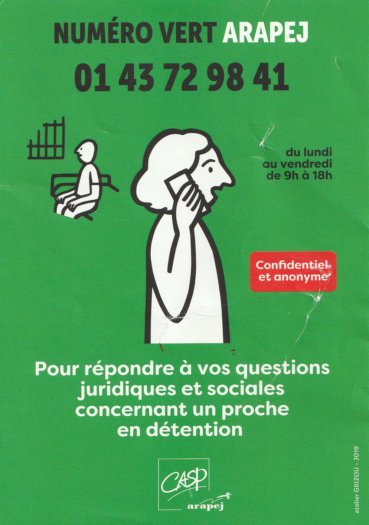 N° vert ARAPEJ