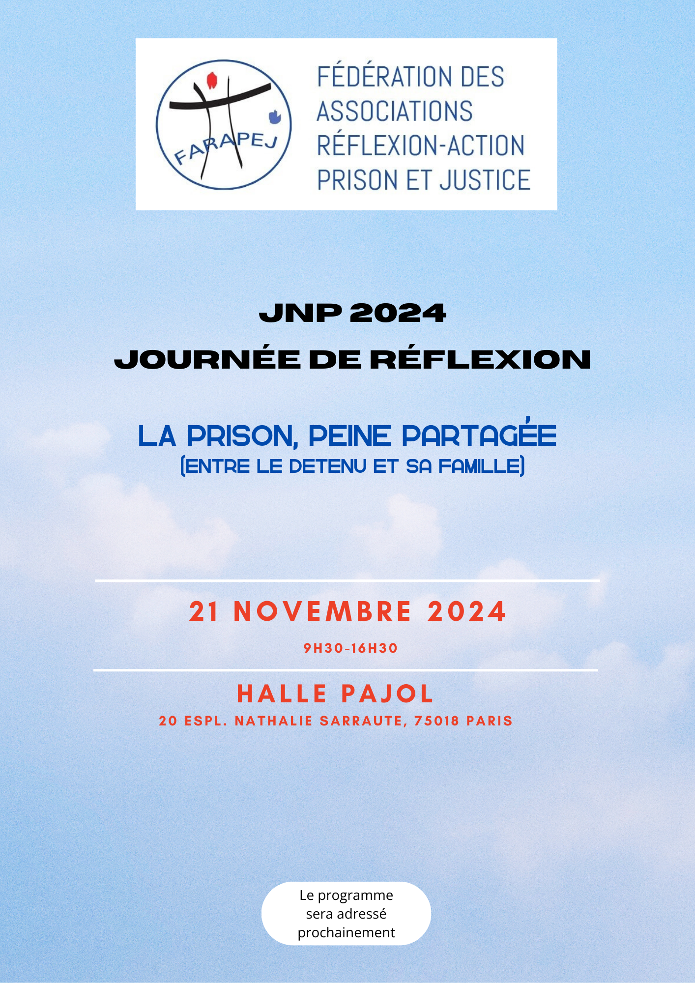 Journée d&rsquo;études – La prison, peine partagée entre le détenu et sa famille