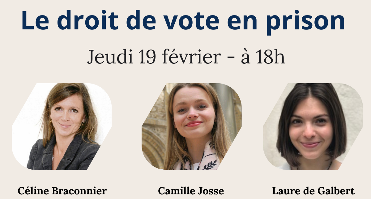 Nouvelle conférence – Le droit de vote en prison